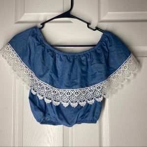 Women’s medium boho crop top